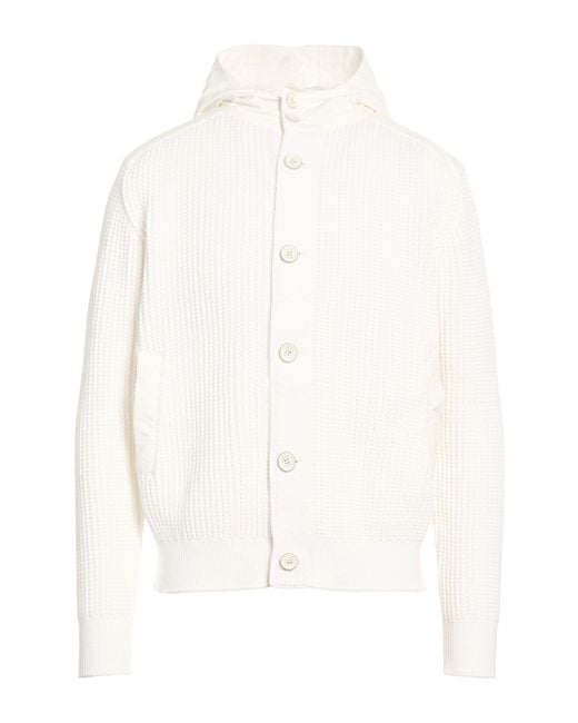 Herno White Cardigan for men