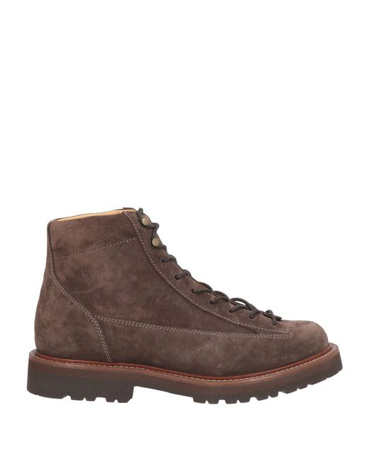 Brunello Cucinelli Brown Ankle Boots for men