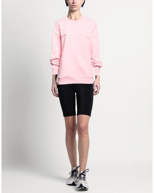 PANGAIA Pink Sweatshirt Organic Cotton, Recycled Cotton