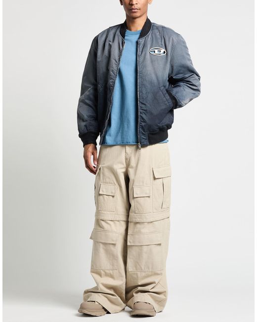 DIESEL Blue Jackets for men