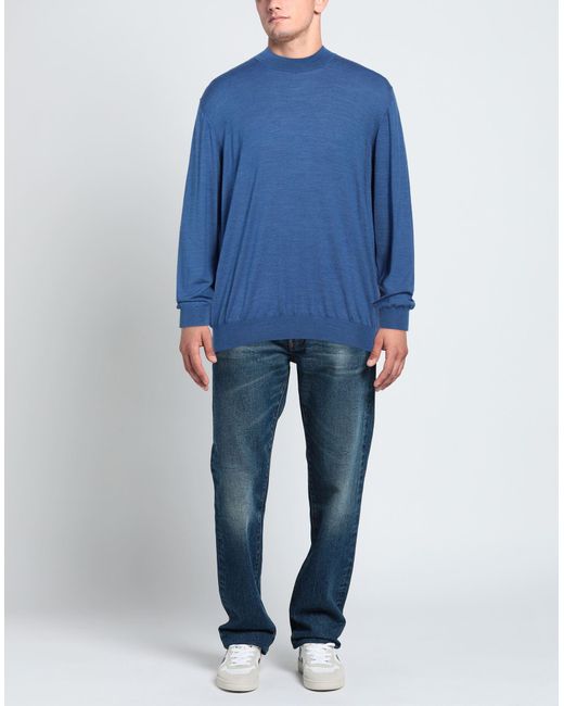 Drumohr Blue Turtleneck for men