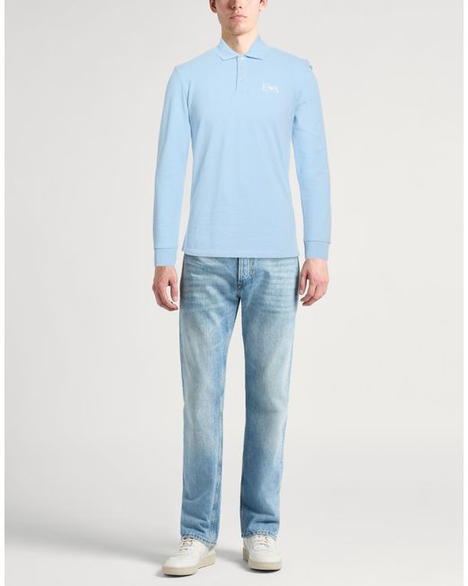 Emporio Armani Blue Polo Shirts for men