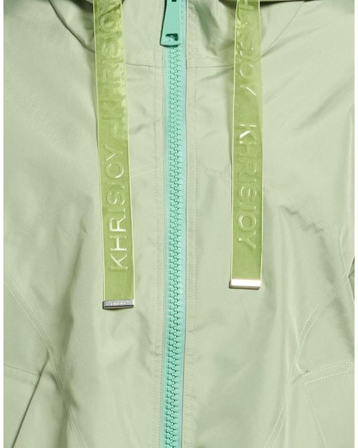 Khrisjoy Green Jacket Polyester, Polyurethane
