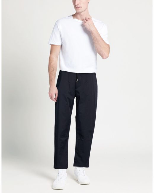 WOC WRITING ON COVER Blue Pants Cotton, Elastane for men