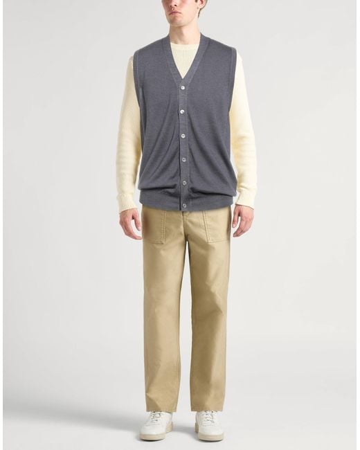 Fedeli Gray Cardigan for men