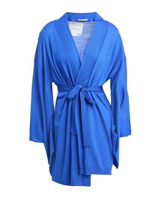EMMA & GAIA Blue Strickjacke