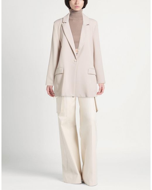 Exte Natural Blazer Polyester, Viscose, Elastic Fibres