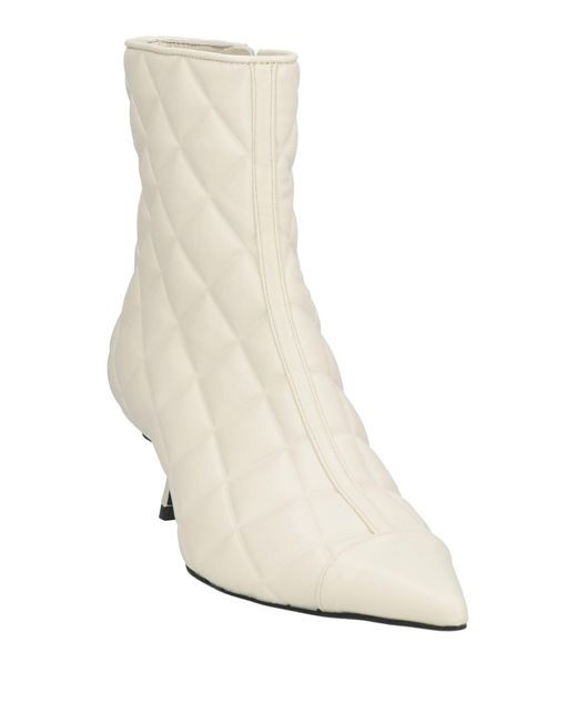 Roberto Festa White Ankle Boots