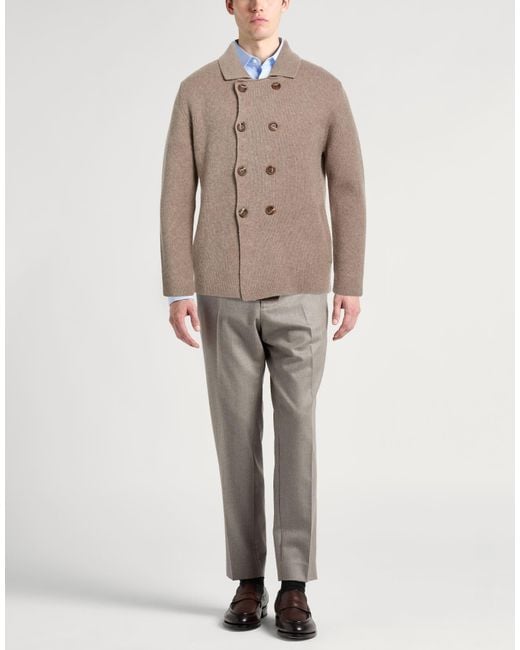 Daniele Fiesoli Brown Cardigan for men