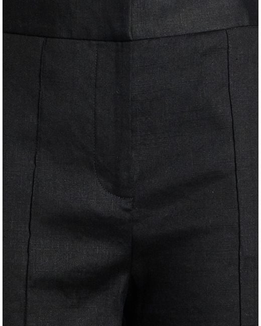 Veronica Beard Black Pants Linen, Viscose, Elastane