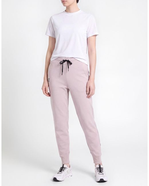 On Shoes Pink Light Pants Polyester, Lyocell, Elastane