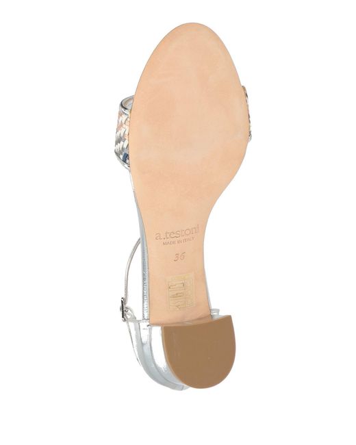 Testoni White Sandals