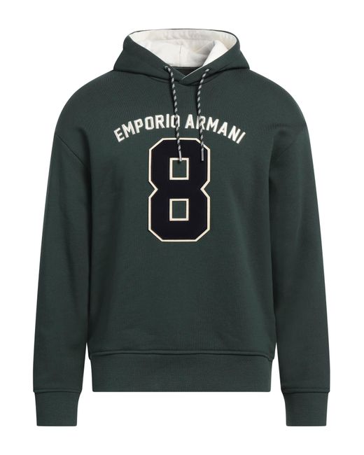 Emporio Armani Green Sweatshirt for men