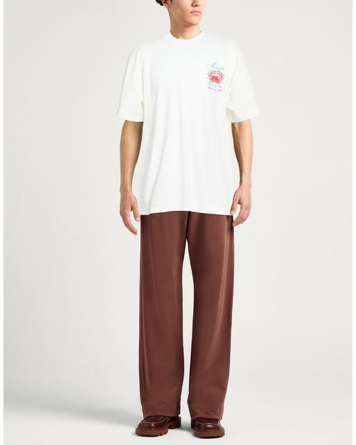 MSGM White T-Shirts for men