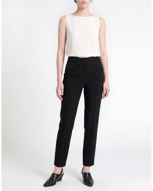 Moschino Black Pants Polyester, Polyurethane