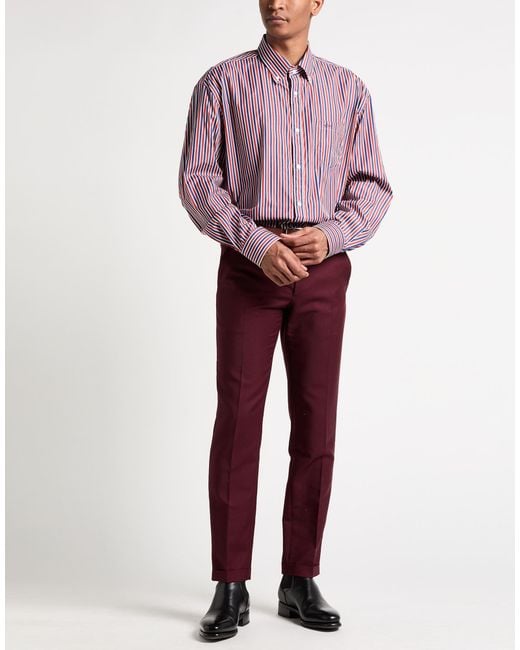Paul & Shark Purple Yachting Shirt Cotton for men