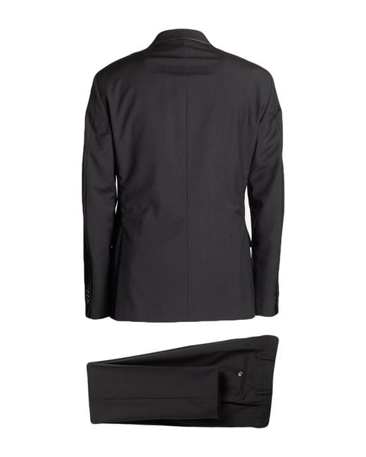 Exte Black Suit Wool for men