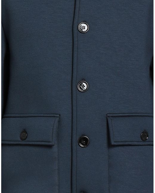 Dondup Blue Jacket Viscose, Elastane, Polyurethane for men