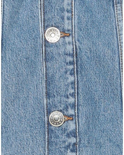 Sandro Blue Denim Outerwear
