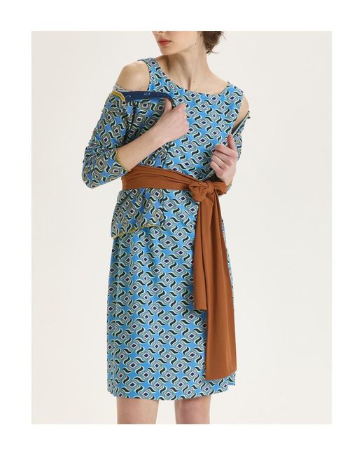 Maliparmi Blue Mini-Kleid