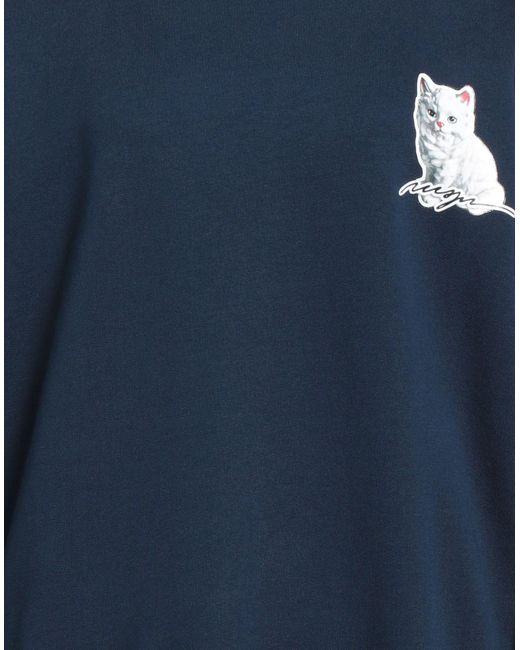 MSGM Blue Sweatshirt Cotton