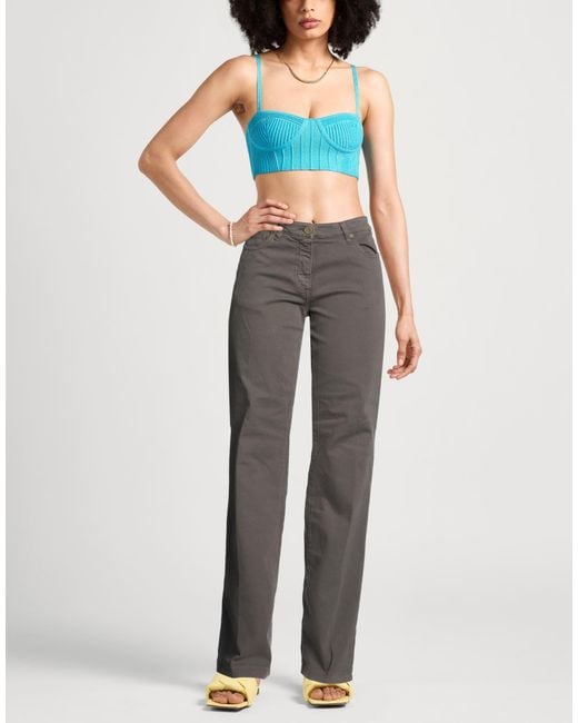 Etro Gray Jeans Cotton, Elastane
