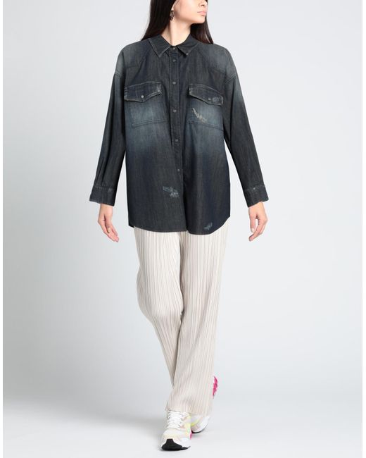 Dondup Black Denim Shirt
