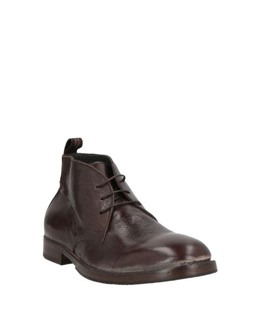Moma Brown Ankle Boots Calfskin for men