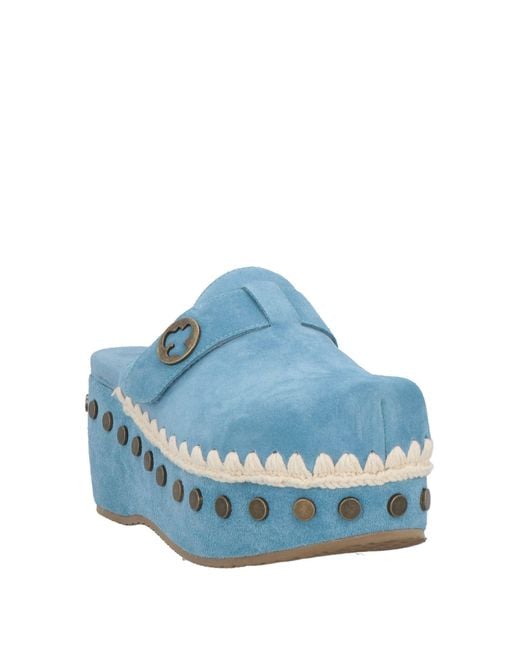 Mou Blue Mules & Clogs