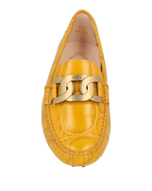 Tod's Yellow Loafers