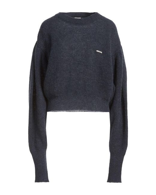 ROTATE BIRGER CHRISTENSEN Blue Sweater Alpaca Wool, Recycled Polyamide, Wool, Polyamide