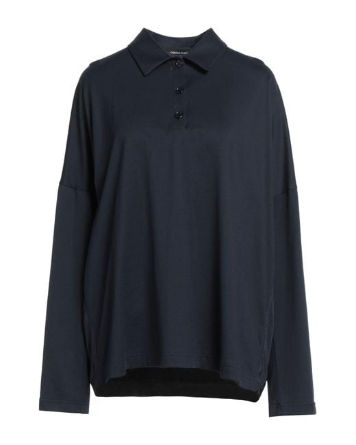 Fabiana Filippi Blue Midnight Polo Shirt Cotton, Viscose