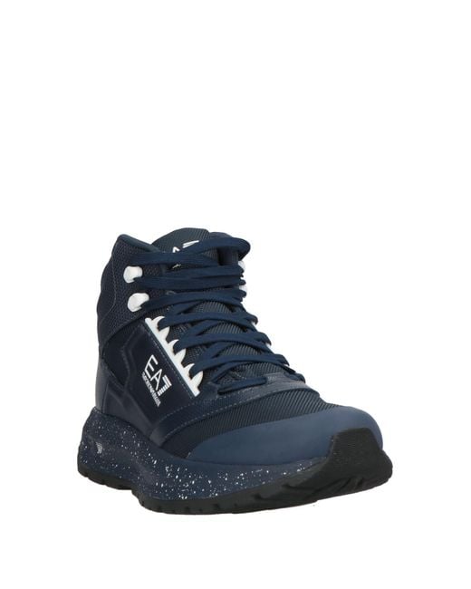 EA7 Blue Ankle Boots for men