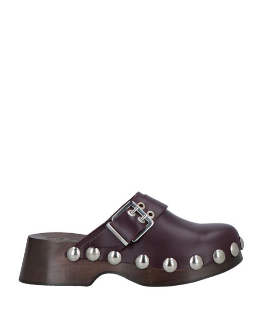 Ganni Brown Mules & Clogs