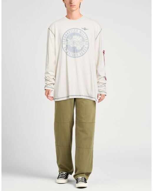 Aeronautica Militare White T-Shirt Cotton for men