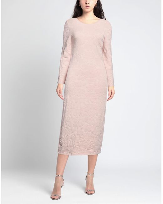 Emporio Armani Pink Midi Dress