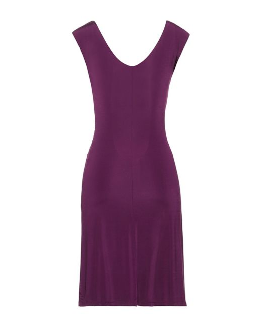 Roberto Cavalli Purple Mini Dress