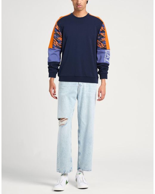 Sudadera EA7 de hombre de color Blue