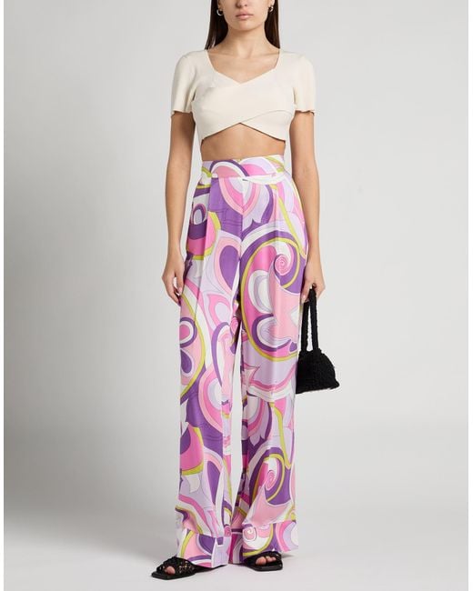 B.yu Pink Pants Viscose