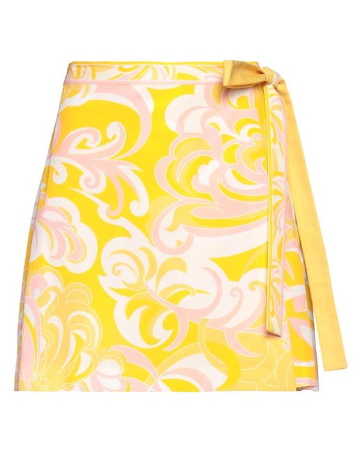 Emilio Pucci Yellow Mini Skirt
