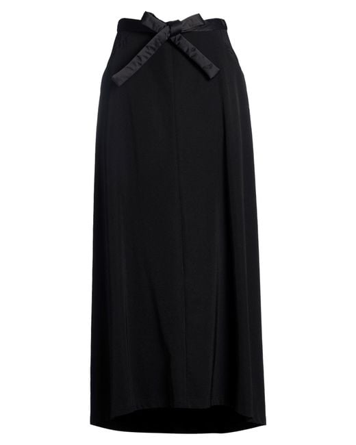 Y-3 Black Maxi Skirt Polyamide, Lyocell, Elastane