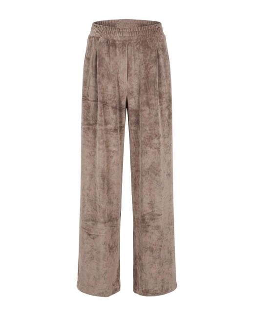 hinnominate Brown Taupe Pants Polyester, Elastane