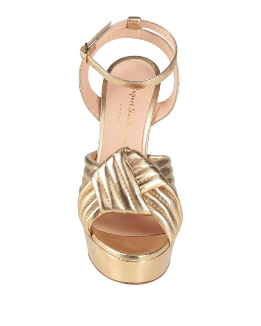 Rupert Sanderson Metallic Sandals Leather