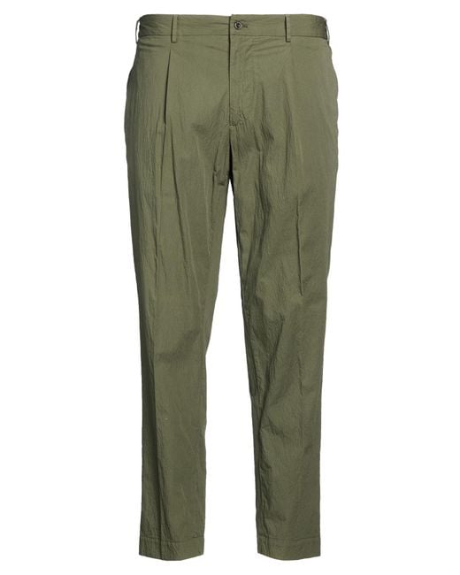 Santaniello Green Evoluto Military Pants Cotton, Elastane for men