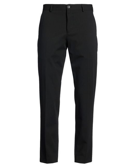 SELECTED Black Pants Recycled Polyester, Viscose, Elastane for men