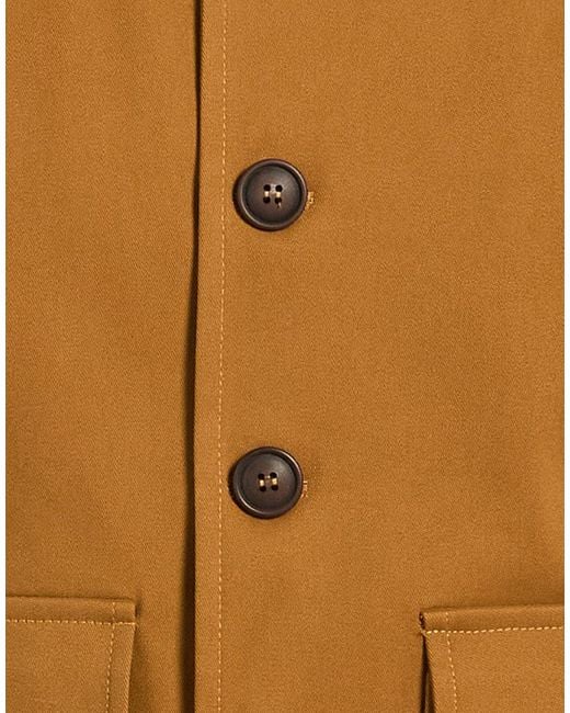 Exte Brown Marigold Jacket Cotton, Elastane for men