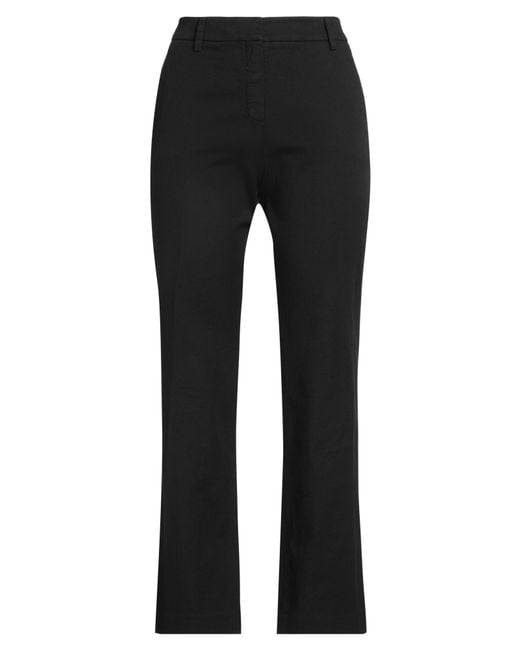 True Royal Black Pants Cotton, Elastane