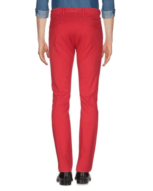 red casual pants