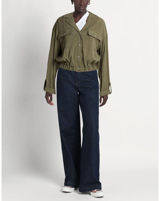 Please Green Jacket Viscose, Polyamide