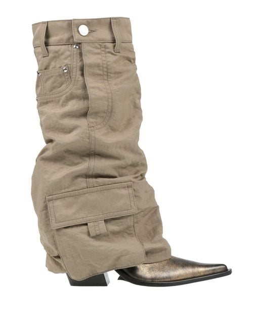Elena Iachi Natural Araia Boot Textile Fibers, Leather